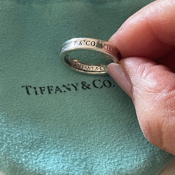 Tiffany & Co. 1837 Ring Sterling Silver 925 Size 4.75 - Picture 9 of 11
